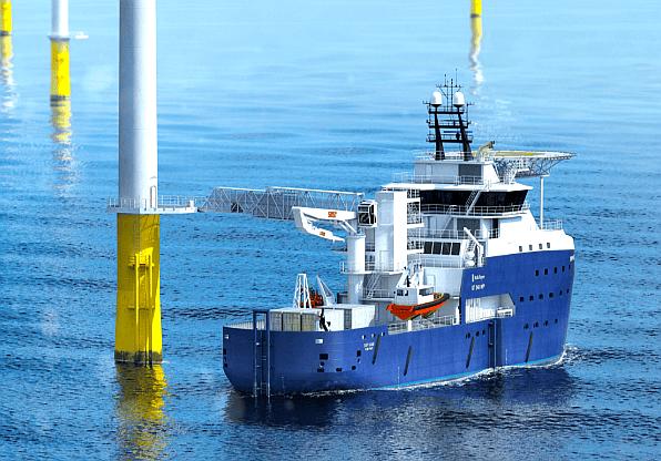 Service Operation Vessel near offshore wind turbines – Marine & Offshore HVAC Solutions